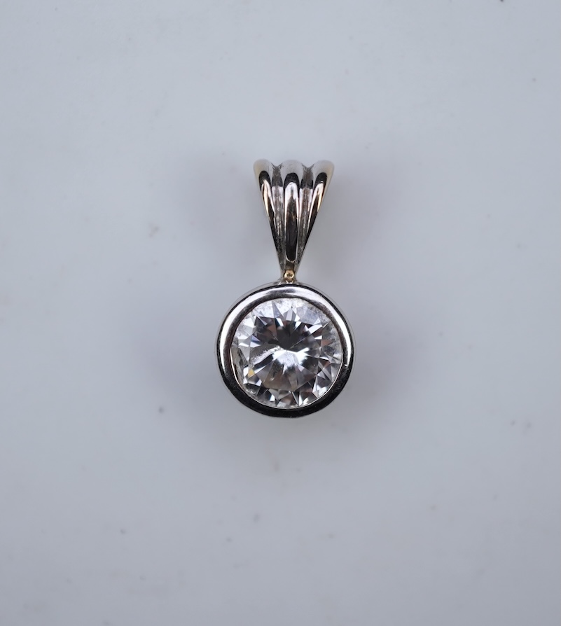 A diamond pendant